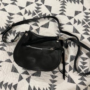 Aimee Kestenberg Black Leather Crossbody Bag